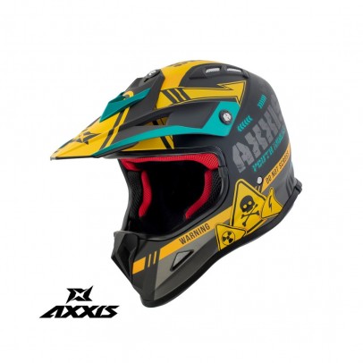 Casca off road Axxis model MX-Kids Wolverine B3 - Galben mat