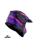 Casca off road Axxis model MX-Kids Wolverine B8 - Roz mat