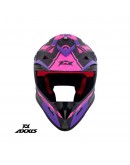 Casca off road Axxis model MX-Kids Wolverine B8 - Roz mat