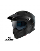 Casca Axxis model Hunter SV solid A1 negru mat (ochelari soare integrati)