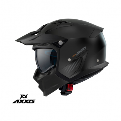 Casca Axxis model Hunter SV solid A1 negru mat (ochelari soare integrati)
