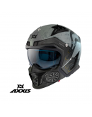 Casca Axxis model Hunter SV Toxic C2 gri mat (ochelari soare integrati)