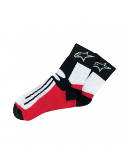 Sosete ALPINESTARS RACING ROAD SOCKS Short - Negru/Rosu