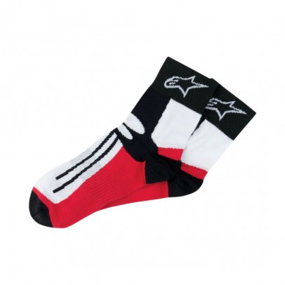 Sosete ALPINESTARS RACING ROAD SOCKS Short - Negru/Rosu