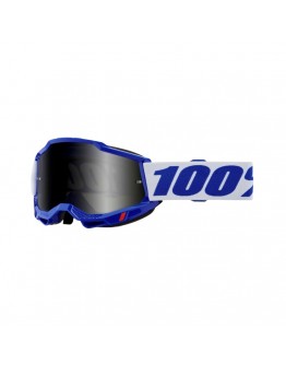 Ochelari 100% Accuri 2 Enduro Moto Blue - Albastru/Alb cu lentila fumurie