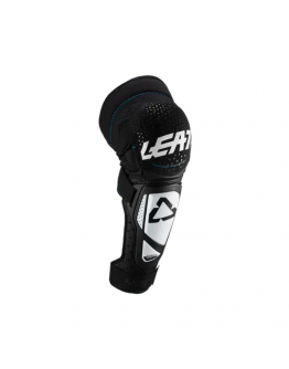 Genunchiere LEATT 3DF Hybrid EXT - Negru/Alb