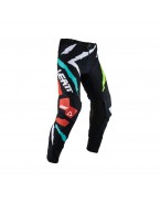 Pantaloni LEATT 5.5 IKS Tiger - Negru/Alb/Verde/Rosu