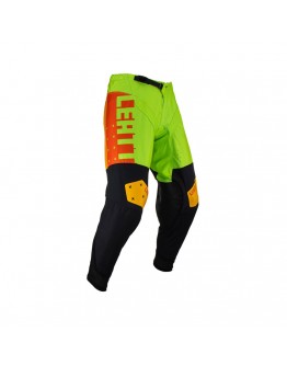 Pantaloni LEATT 4.5 Citrus - Negru/Portocaliu/Galben fluor