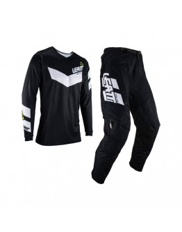 Set LEATT Moto Ride Kit 3.5 (Tricou + Pantaloni) - Negru/Alb