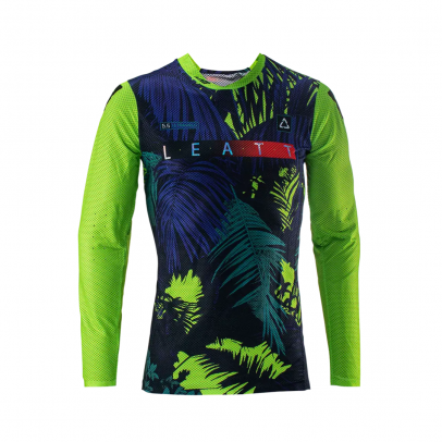 Bluza LEATT 5.5 ULTRAWELD - Negru/Albastru/Verde fluor