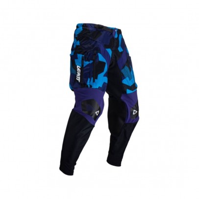 Pantaloni LEATT 4.5 Enduro - Negru/Albastru/Camo