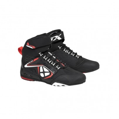 Ghete moto Roadster barbati All Season Ixon model Killer WP MS 100% waterproof - Negru/Alb/Rosu