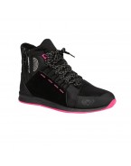 Ghete moto Urban femei All Season Ixon model Freaky WP LS 100% waterproof - Negru/Fuchsia (roz)