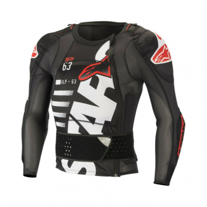 Armura Alpinestars SEQUENCE LS - Negru/Alb/Rosu