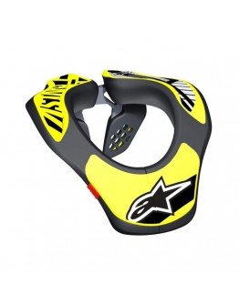 Protectie de gat pentru copii ALPINESTARS - Negru,Galben fluo