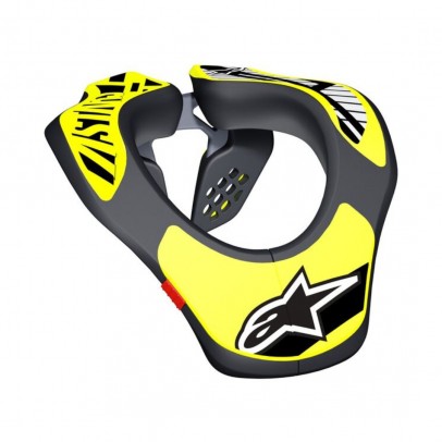 Protectie de gat pentru copii ALPINESTARS - Negru/Galben fluo