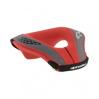 Protectie de gat pentru copii ALPINESTARS SEQUENCE YOUTH NECK ROLL - Negru/Rosu