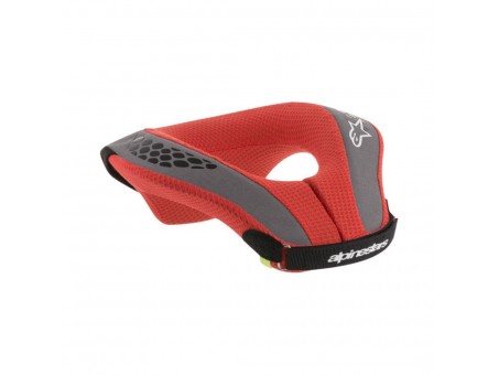 Protectie de gat pentru copii ALPINESTARS SEQUENCE YOUTH NECK ROLL - Negru/Rosu