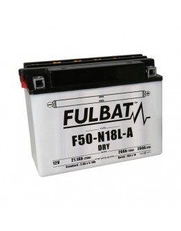 Baterie conventionala FULBAT F50-N18L-A  (Y50-N18L-A) include electrolit