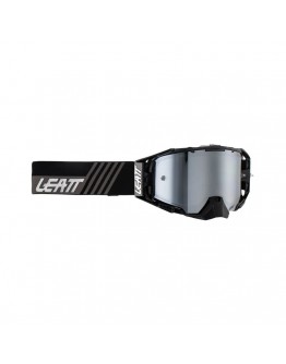 Ochelari cross-enduro LEATT Velocity 6.5 IRIZ GOGGLE STEALTH SILVER 50% - Negru/Gri