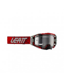 Ochelari LEATT Velocity 6.5 ENDURO GOGGLE JW22 RED CLEAR 83% - Rosu/Gri