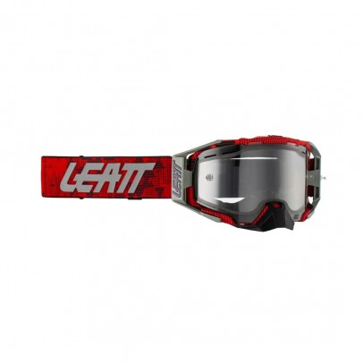 Ochelari LEATT Velocity 6.5 ENDURO GOGGLE JW22 RED CLEAR 83% - Rosu/Gri