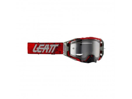 Ochelari LEATT Velocity 6.5 ENDURO GOGGLE JW22 RED CLEAR 83% - Rosu/Gri