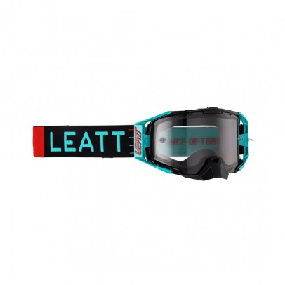 Ochelari cross-enduro LEATT Velocity 6.5 GOGGLE  FUEL LIGHT GRAY 58% - Negru/Albastru