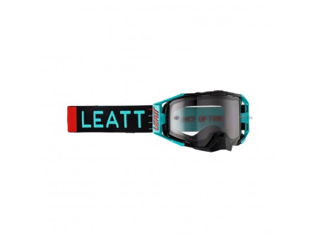 Ochelari cross-enduro LEATT Velocity 6.5 GOGGLE  FUEL LIGHT GRAY 58% - Negru/Albastru