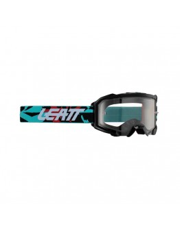 Ochelari cross-enduro LEATT Velocity 4.5 GOGGLE FUEL CLEAR 83% - Negru/Albastru/Rosu