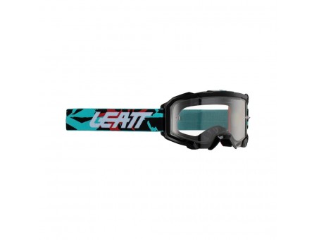 Ochelari cross-enduro LEATT Velocity 4.5 GOGGLE FUEL CLEAR 83% - Negru/Albastru/Rosu