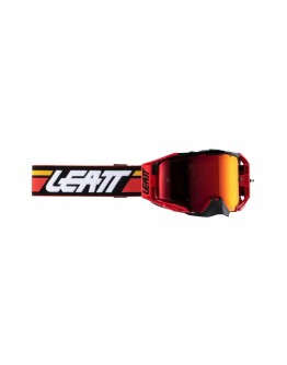 Ochelari cross-enduro LEATT Velocity 6.5 IRIZ GOGGLE RED RED 28% - Rosu/Negru