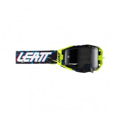 Ochelari cross-enduro LEATT Velocity 6.5 GOGGLE LIME LIGHT GRAY 58% - Negru/Galben fluor