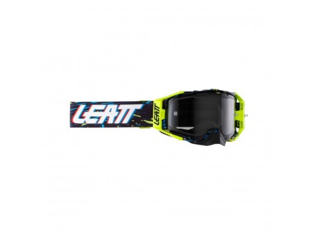 Ochelari cross-enduro LEATT Velocity 6.5 GOGGLE LIME LIGHT GRAY 58% - Negru/Galben fluor