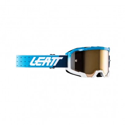 Ochelari cross-enduro LEATT Velocity 4.5 IRIZ CYAN BRONZE UC 68% - Albastru/Alb