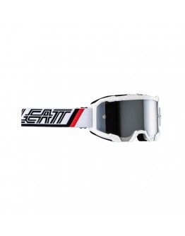 Ochelari cross-enduro LEATT Velocity 4.5 IRIZ WHITE SILVER 50% - Alb/Negru/Rosu