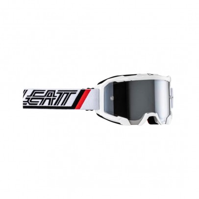 Ochelari cross-enduro LEATT Velocity 4.5 IRIZ WHITE SILVER 50% - Alb/Negru/Rosu