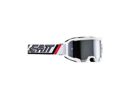 Ochelari cross-enduro LEATT Velocity 4.5 IRIZ WHITE SILVER 50% - Alb/Negru/Rosu