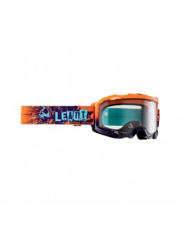 Ochelari cross- enduro LEATT Velocity 4.5 GOGGLE ORANGE CLEAR 83% - Albastru/Portocaliu fluor