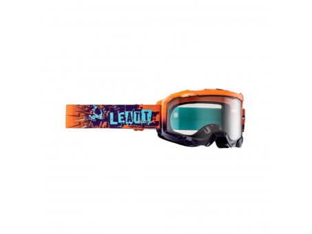 Ochelari cross- enduro LEATT Velocity 4.5 GOGGLE ORANGE CLEAR 83% - Albastru/Portocaliu fluor