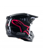 Casca cross-enduro Alpinestars Supertech S-M5 COMPASS  - Negru/Roz