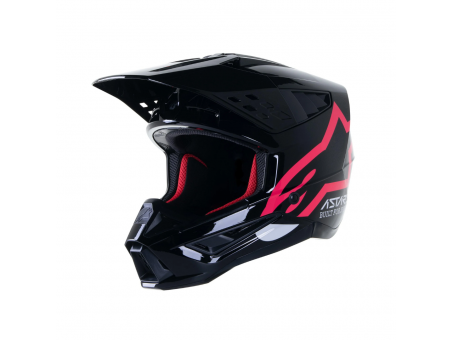 Casca cross-enduro Alpinestars Supertech S-M5 COMPASS  - Negru/Roz