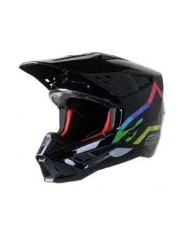 Casca cross-enduro Alpinestars Supertech S-M5 COMPASS - Negru,Multicolor