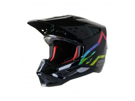 Casca cross-enduro Alpinestars Supertech S-M5 COMPASS - Negru/Multicolor