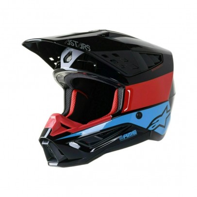 Casca cross-enduro Alpinestars Supertech S-M5 BOND - Negru/Rosu/Albastru