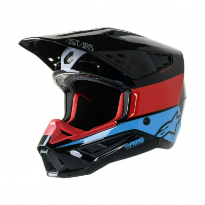 Casca cross-enduro Alpinestars Supertech S-M5 BOND - Negru/Rosu/Albastru