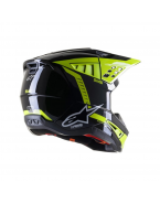 Casca cross-enduro Alpinestars Supertech S-M5 BEAM - Negru/Galben/Fluor