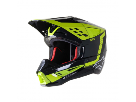 Casca cross-enduro Alpinestars Supertech S-M5 BEAM - Negru/Galben/Fluor