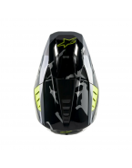 Casca cross-enduro Alpinestars Supertech S-M5 ROVER -  Negru/Galben fluor/Gri inchis