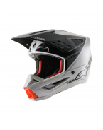 Casca cross-enduro Alpinestars Supertech S-M5 RAYON - Gri/Negru